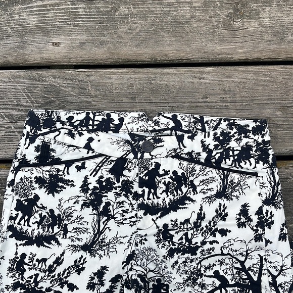 Zara Trafaluc Silhouette Pattern Cropped Pants - Picture 4 of 9